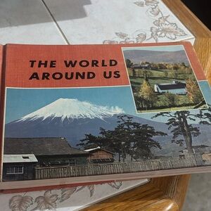 The World Around Us Hardcover Book - Red Cover